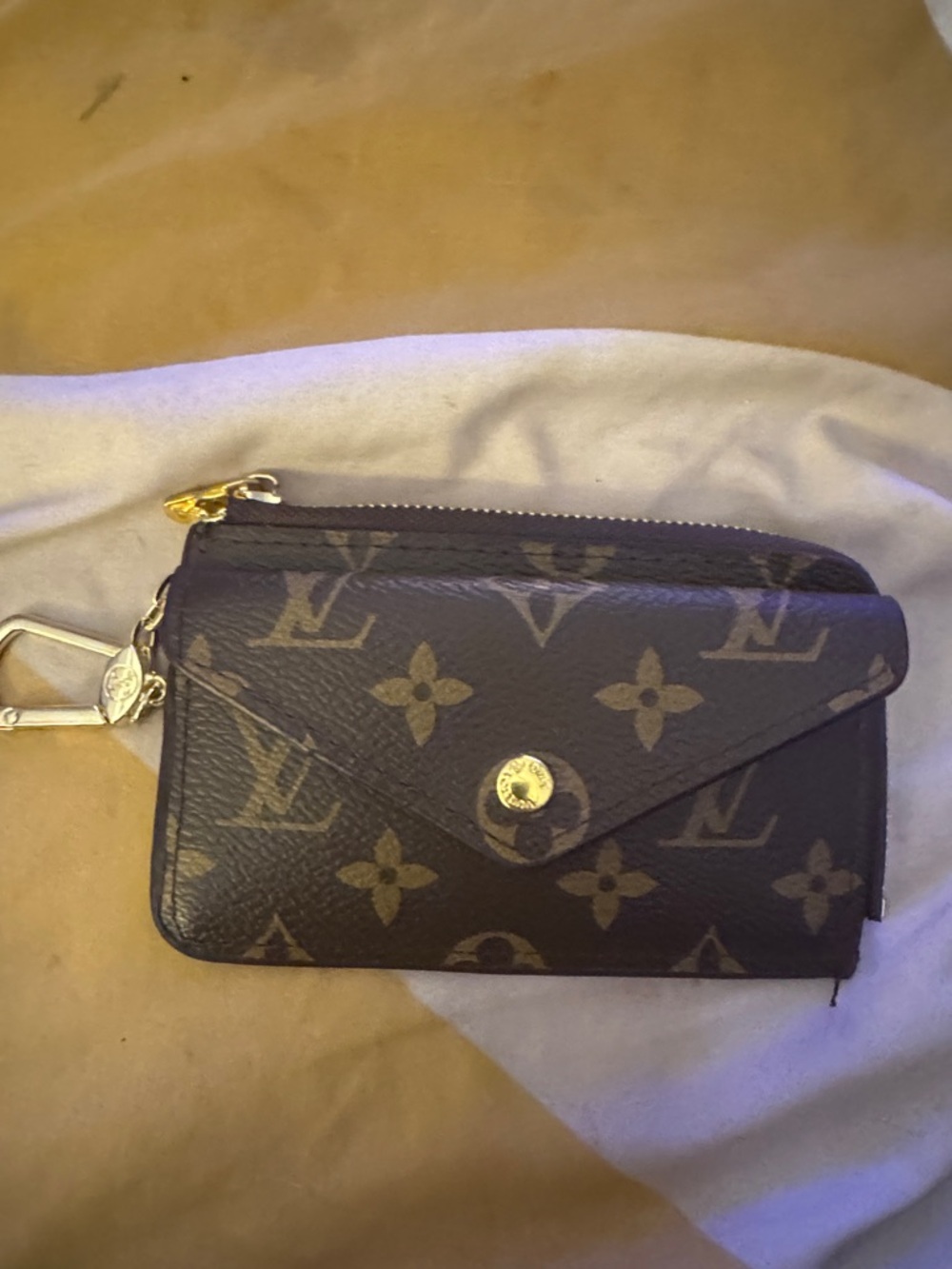 Designer inspird Monogram Compact Key Pouch Wallet